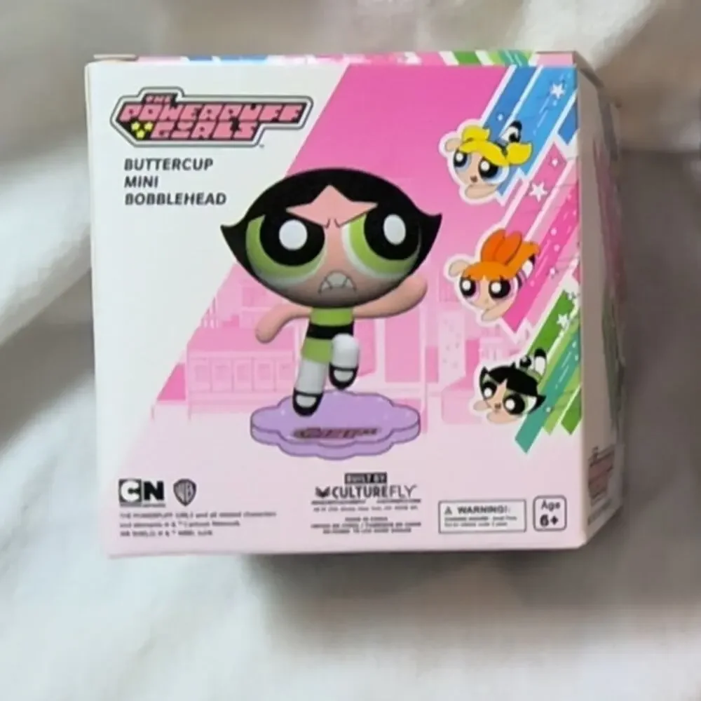Lot of 3 NIB Powerpuff Girls Mini Bobblehead Figures Blossom, Bubbles, Buttercup